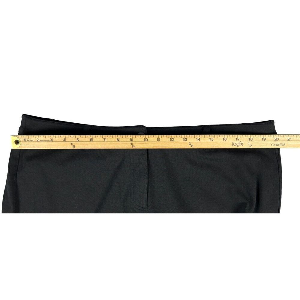 Eileen Fisher Capri Pants Size 1X Black Ankle Length Zipper Bottom Classic - Picture 10 of 11